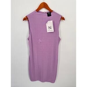 NAKED WARDROBE NWT Lilac Purple Dress // 2X